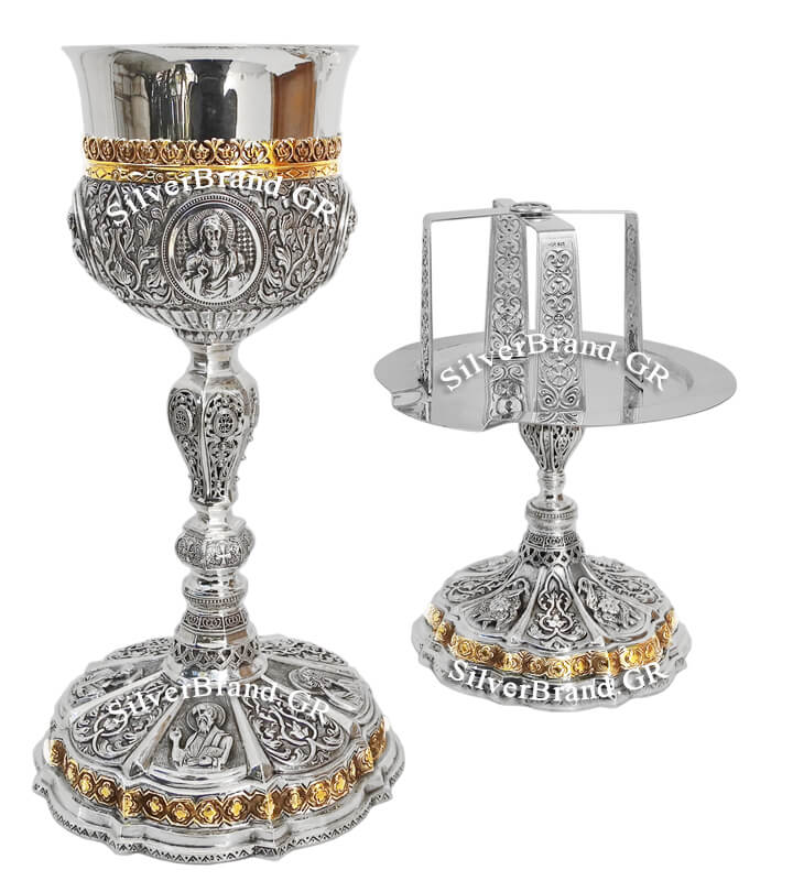 Chalice Set 600ml (height 35cm) Sterling Silver 925 E1013527